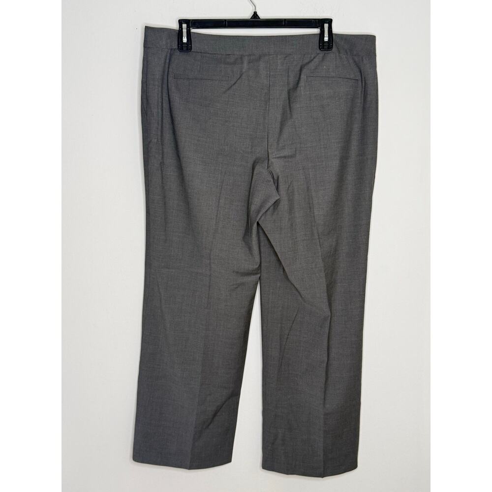 Talbots Signature Gray High-Waist Wide Leg Wool Blend Dress Trousers 20 Capsule - Picture 2 of 7
